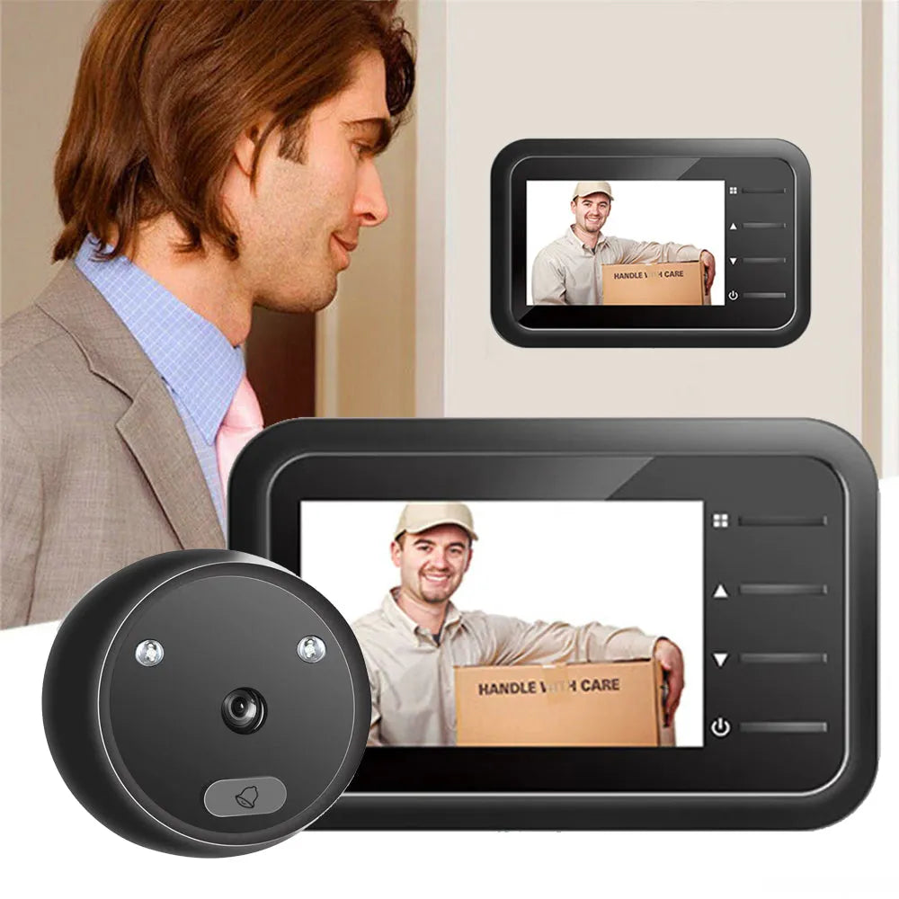 Vibe Geeks Electronic Anti-theft Doorbell Home Security Camera- Battery Powered-2