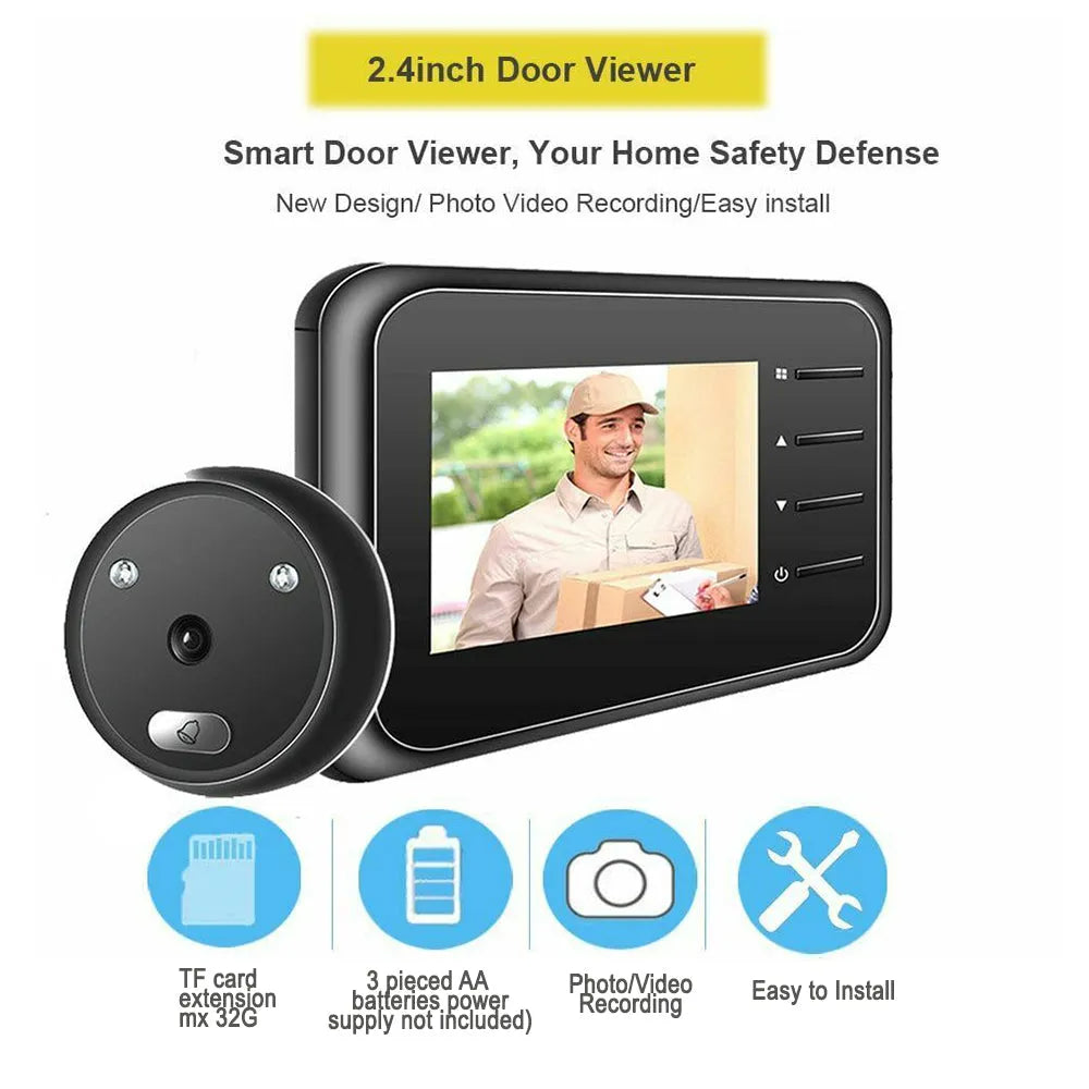 Vibe Geeks Electronic Anti-theft Doorbell Home Security Camera- Battery Powered-4
