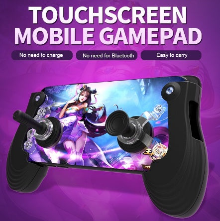 Compatible With Apple, Mini Pro Size Touch Screen Mobile Gamepad Gamepad Joystick Suction Cup For IOS Android Mobile Gamepad Pad Game Controller