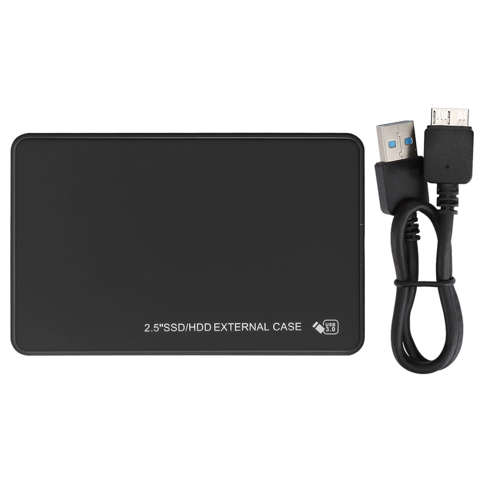 2.5in Mobile Hard Drive External Case ABS 5Gbps Transmission HDD Box USB3.0 SATABlack