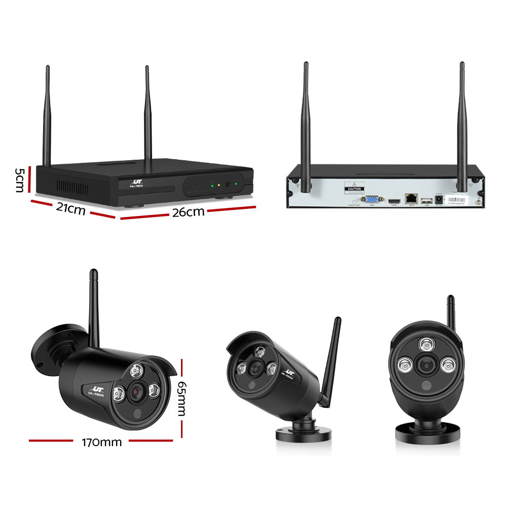 UL-TECH 1080P 8CH Wireless Security Camera NVR Video-1