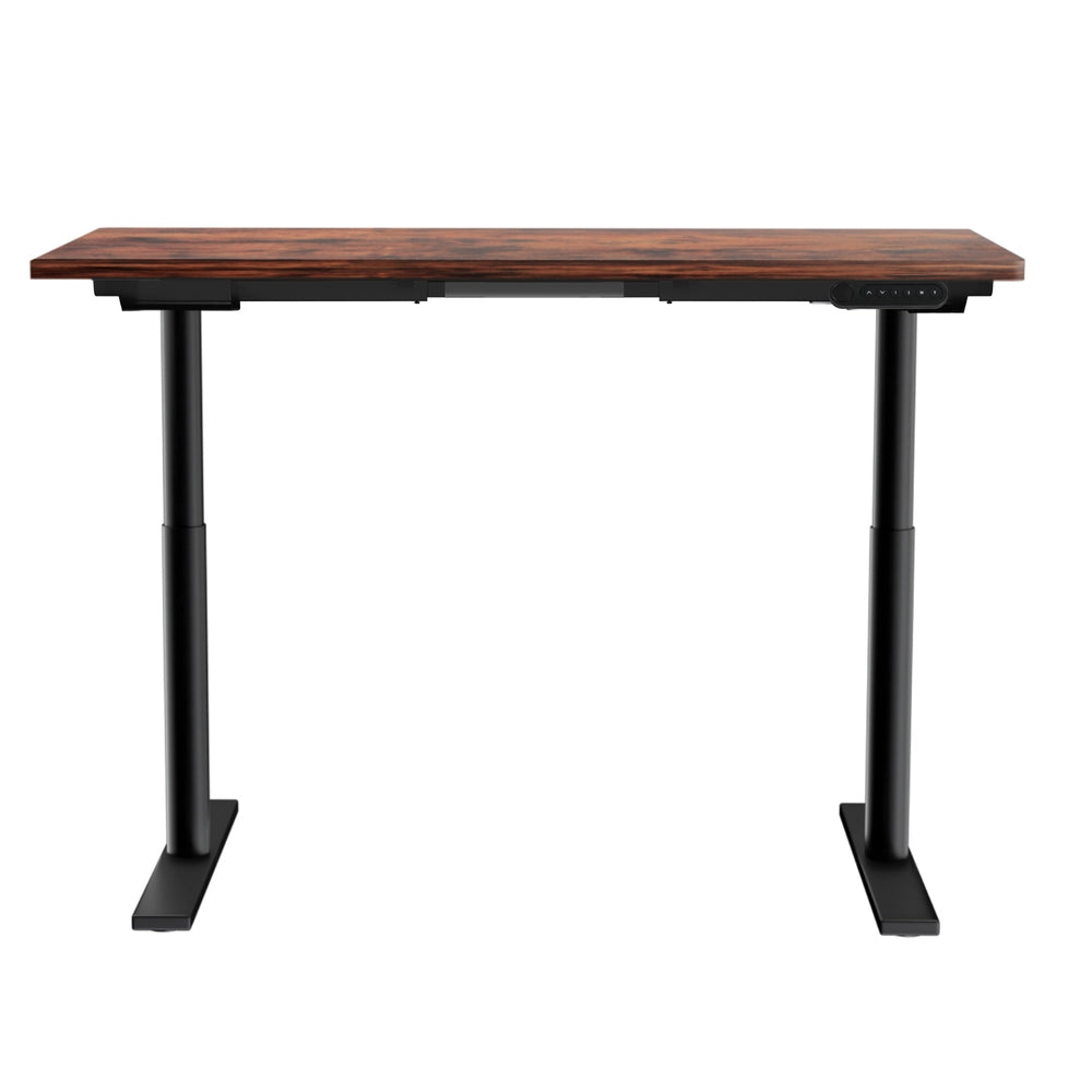 Artiss Electric Standing Desk Motorised Adjustable Sit Stand Desks Black Brown-2