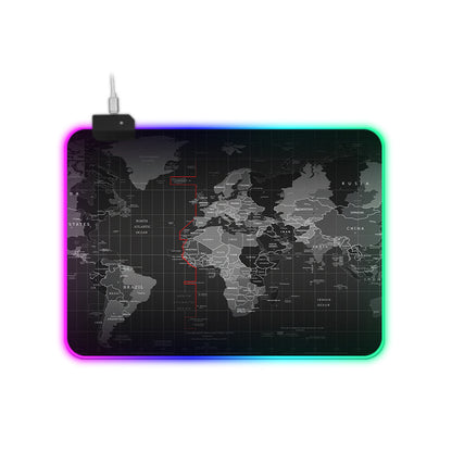 RGB Luminous Mouse Pad Gift Thickened With Lock Edge Colorful Lighting Mode
