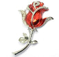 Diamond-studded Metal Rose Flower Rhododendron Crystal Jewelry USB  Drive