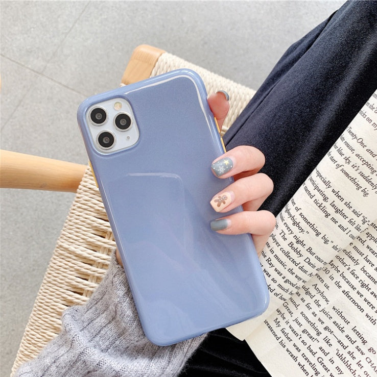 Ins contrast glitter solid case