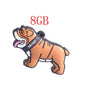 Creative cute animal silicone Bulldog car 8g16g U disk