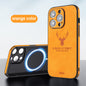 Phone Case Deer Head Built-in Magnetic Drop-resistant Protective Cover