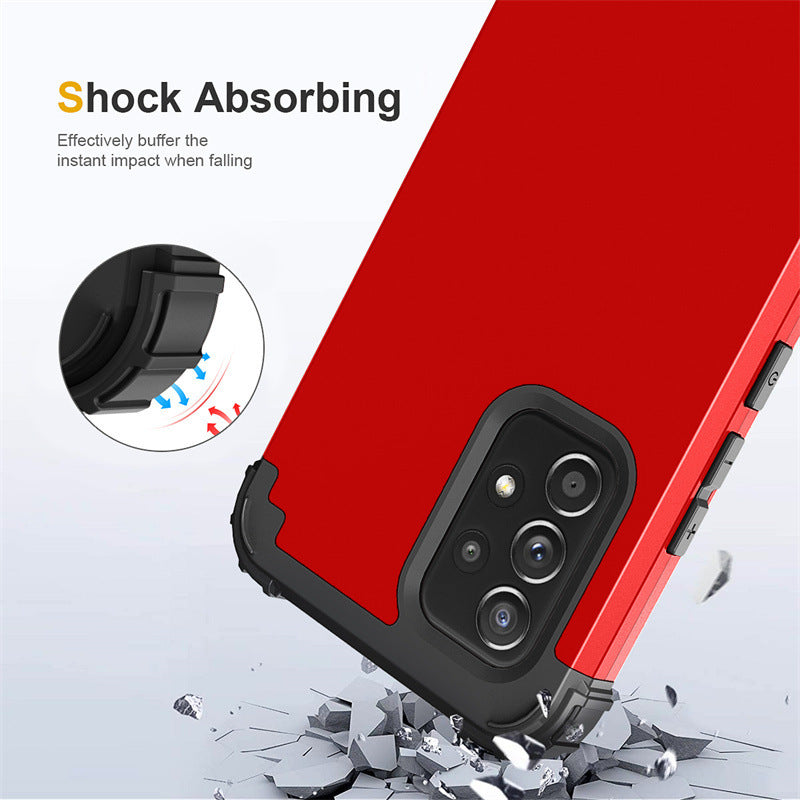 Silicone PC Three-in-one All-inclusive Drop-resistant Phone Case
