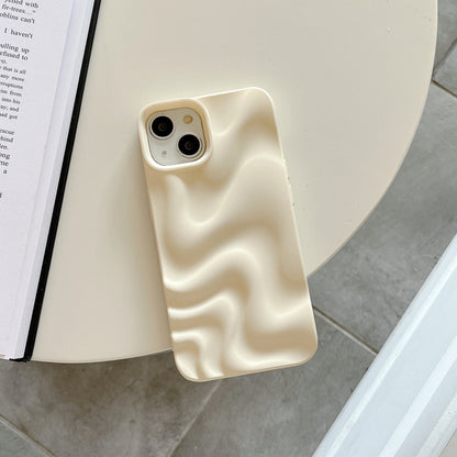 Pleated Water Ripple Solid Color Electroplated Drop-resistant Soft Shell