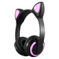 Hot Explosive Headphones Wireless Bluetooth Cat Ears Headphones Noise Reduction Live Breathing Lights Glare