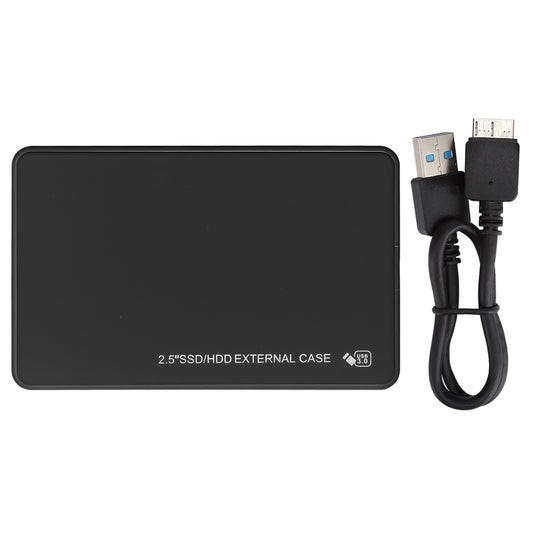 2.5in Mobile Hard Drive External Case ABS 5Gbps Transmission HDD Box USB3.0 SATABlack