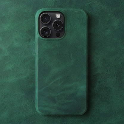 Applicable Crazy Horse Pattern Leather Phone Case