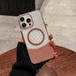Phone Case Magnetic Up And Down Plug AF Transparent Stitching Two-color Protective Sleeve