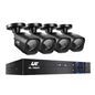 UL-TECH 8CH 5 IN 1 DVR CCTV Security System Video Recorder /w 4 Cameras 1080P HDMI Black-0