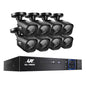 UL-TECH 8CH 5 IN 1 DVR CCTV Security System Video Recorder /w 8 Cameras 1080P HDMI Black-0