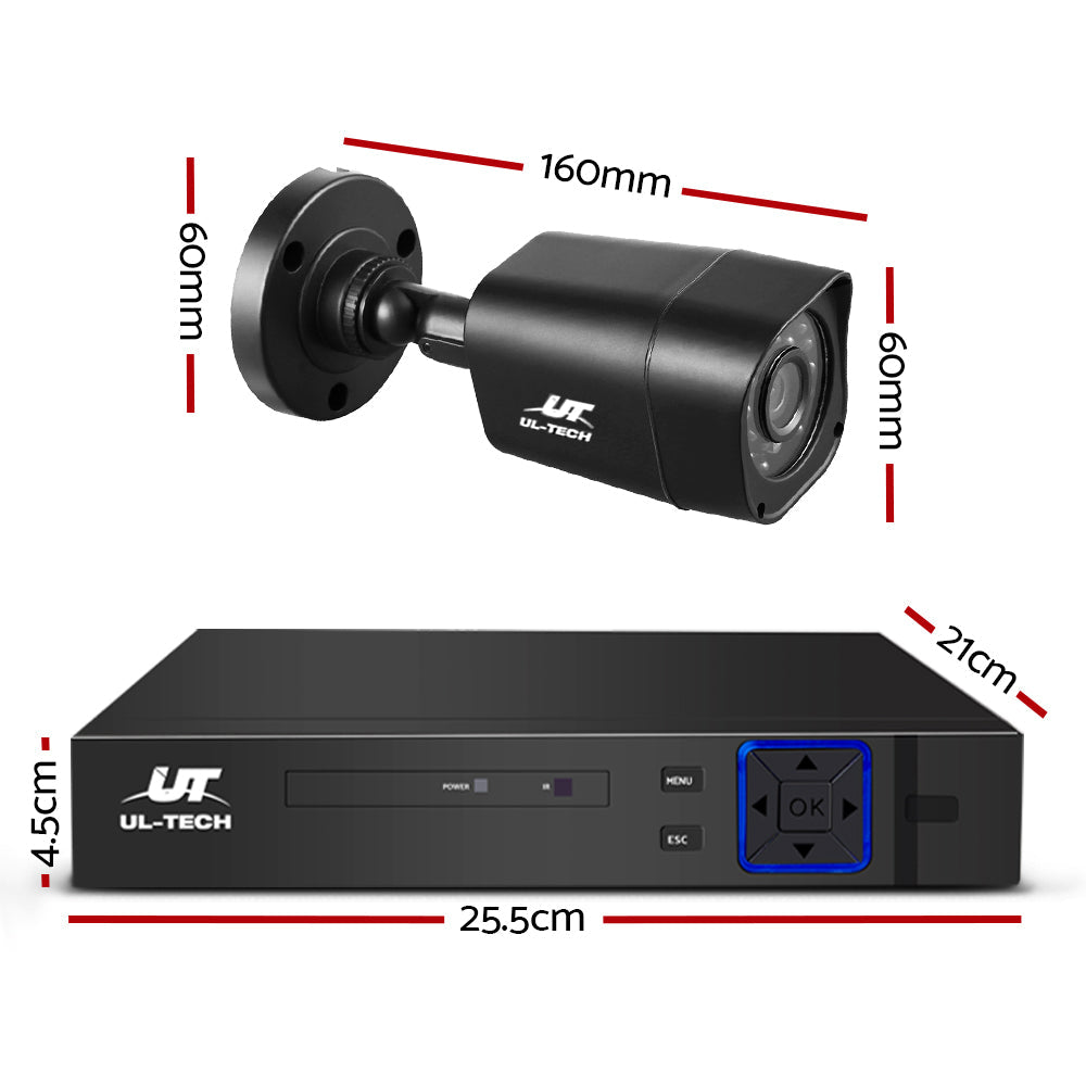 UL-Tech CCTV Security System 2TB 8CH DVR 1080P 8 Camera Sets-1