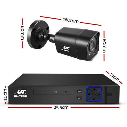 UL-Tech CCTV Security System 2TB 8CH DVR 1080P 8 Camera Sets-1