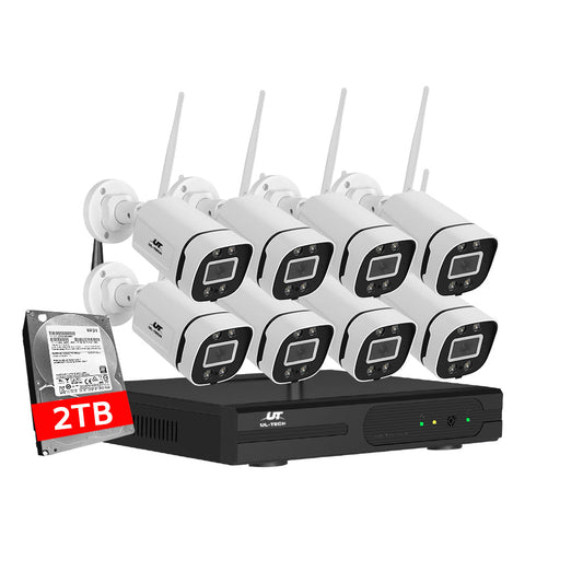 UL-tech Wireless CCTV 3MP IP Security Camera System Home Outdoor WiFi 8CH 2TB-0