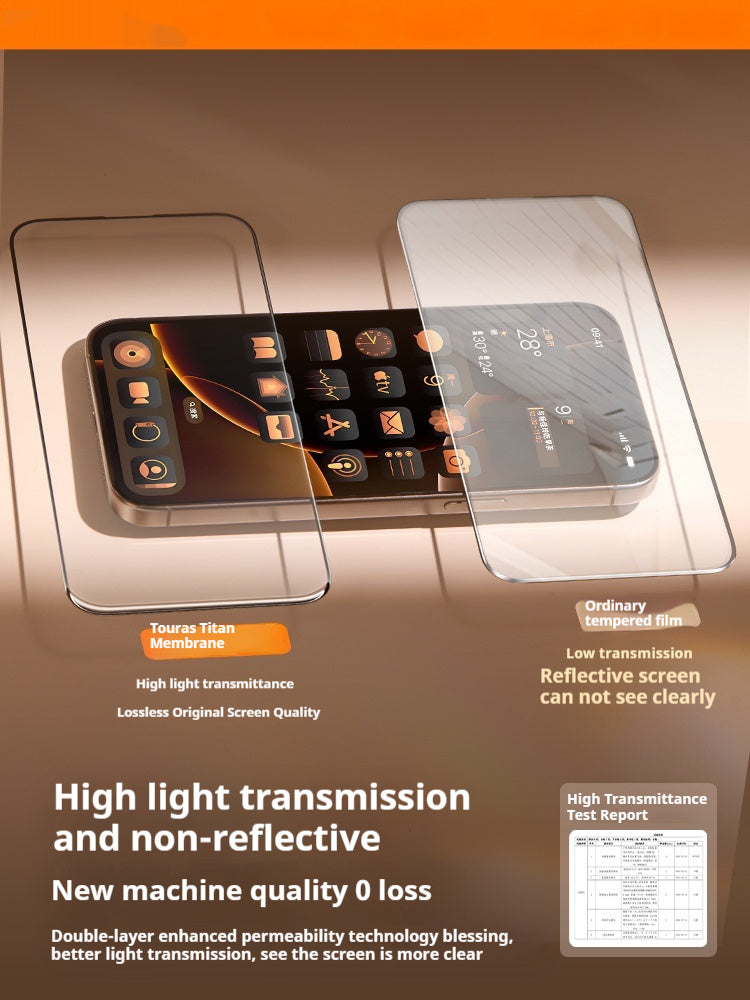 Tempered Film Dust-free Warehouse Full Cover Anti-fall Ip Screen Anti-fingerprint