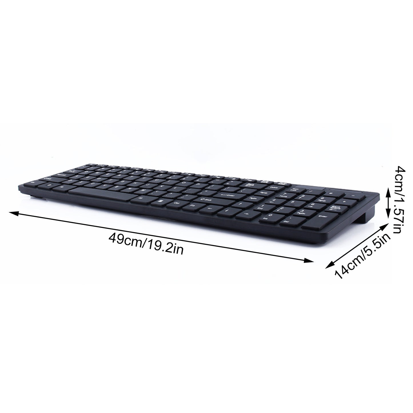 Wireless Keyboard and Optical Mouse USB Receiver Cordless Desktop For Windows