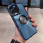 Magnetic Phone Case Invisible Bracket Electroplating Protective Sleeve