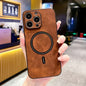 Iphone15pro Magnetic Lambskin All-inclusive Protective Cover